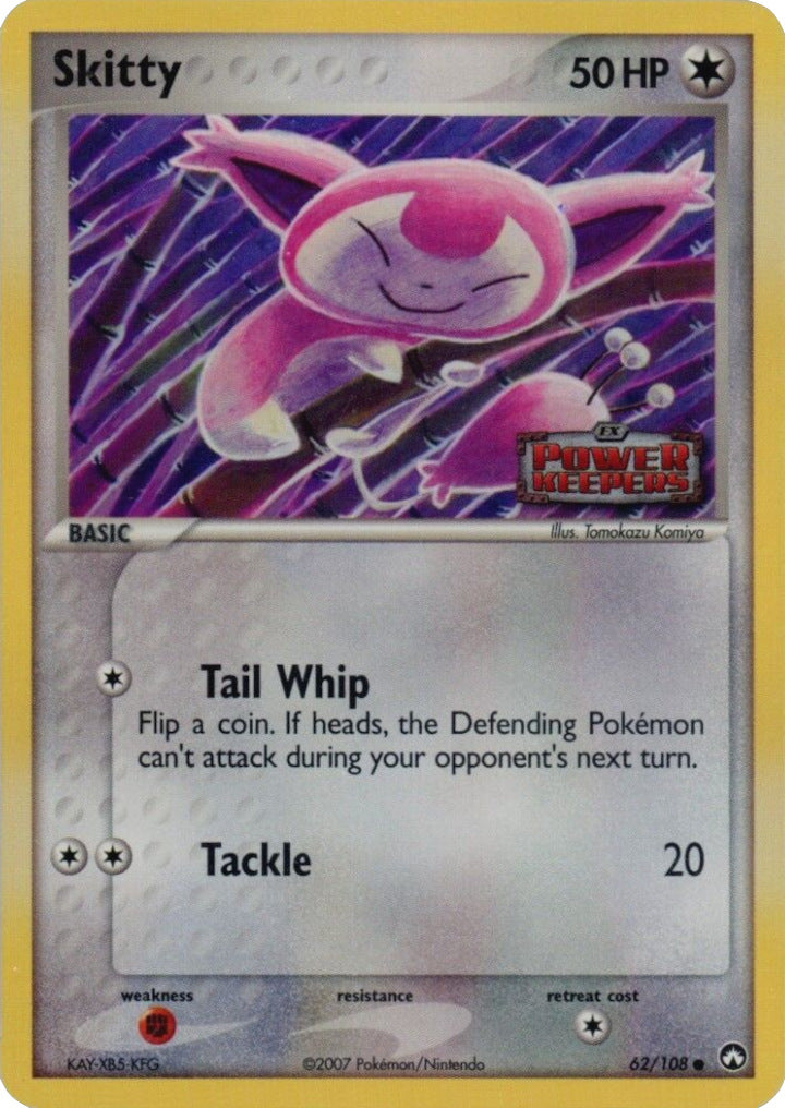 Skitty (62/108) (Stamped) [EX: Power Keepers] | Mega City Incorporated