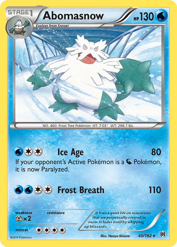 Abomasnow (40/162) [XY: BREAKthrough] | Mega City Incorporated