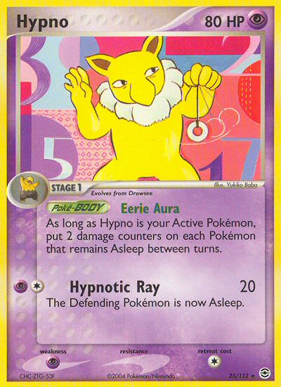 Hypno (25/112) [EX: FireRed & LeafGreen] | Mega City Incorporated