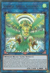 Simorgh, Bird of Sovereignty [DUOV-EN012] Ultra Rare | Mega City Incorporated