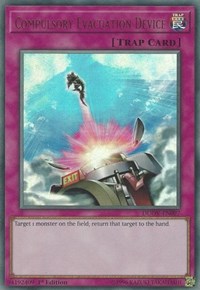 Compulsory Evacuation Device [DUOV-EN097] Ultra Rare | Mega City Incorporated