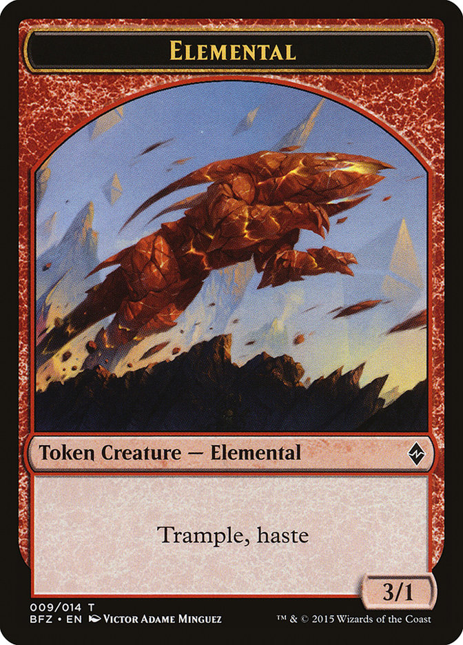 Elemental (009/014) [Battle for Zendikar Tokens] | Mega City Incorporated