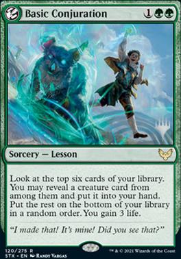 Basic Conjuration (Promo Pack) [Strixhaven: School of Mages Promos] | Mega City Incorporated