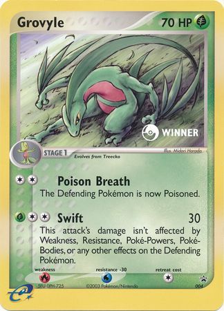 Grovyle (004) (Jumbo Card) [Nintendo: Black Star Promos] | Mega City Incorporated