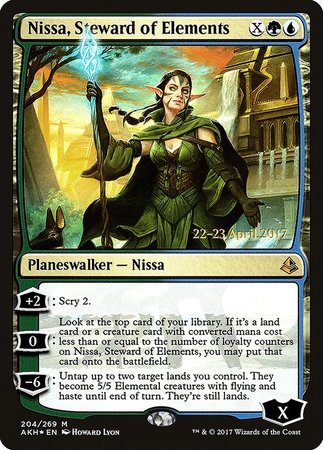 Nissa, Steward of Elements [Amonkhet Promos] | Mega City Incorporated