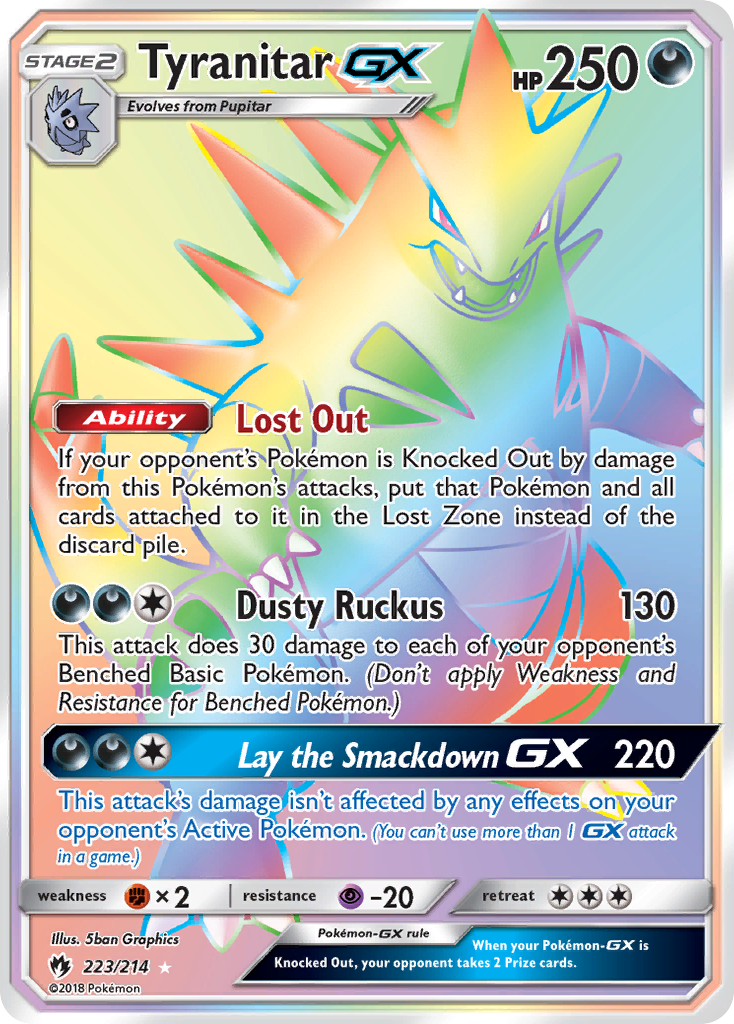 Tyranitar GX (223/214) [Sun & Moon: Lost Thunder] | Mega City Incorporated