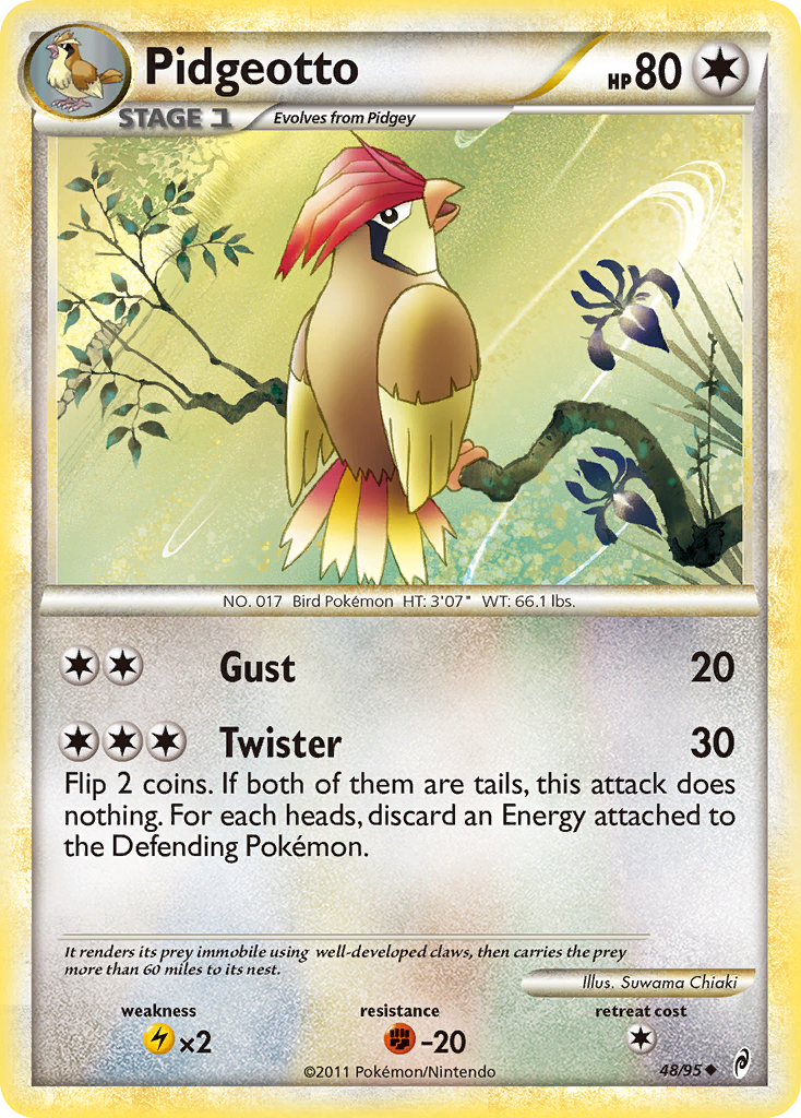 Pidgeotto (48/95) [HeartGold & SoulSilver: Call of Legends] | Mega City Incorporated