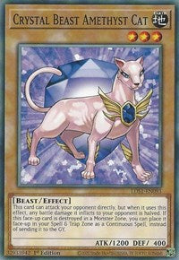 Crystal Beast Amethyst Cat [LDS1-EN093] Common | Mega City Incorporated