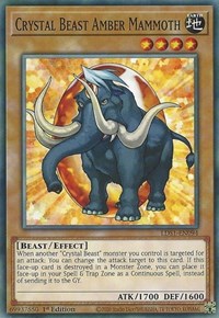 Crystal Beast Amber Mammoth [LDS1-EN094] Common | Mega City Incorporated