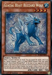 Glacial Beast Blizzard Wolf [BLAR-EN031] Secret Rare | Mega City Incorporated