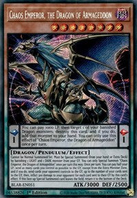 Chaos Emperor, the Dragon of Armageddon [BLAR-EN051] Secret Rare | Mega City Incorporated