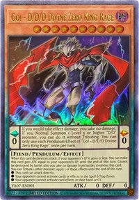 Go! - D/D/D Divine Zero King Rage [YA07-EN001] Ultra Rare | Mega City Incorporated