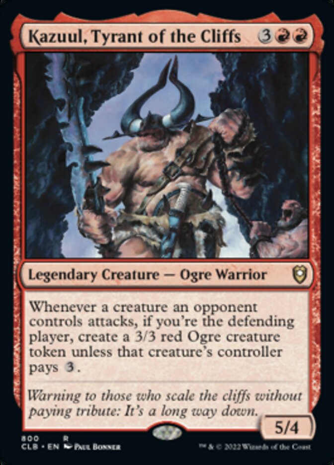 Kazuul, Tyrant of the Cliffs [Commander Legends: Battle for Baldur's Gate] | Mega City Incorporated