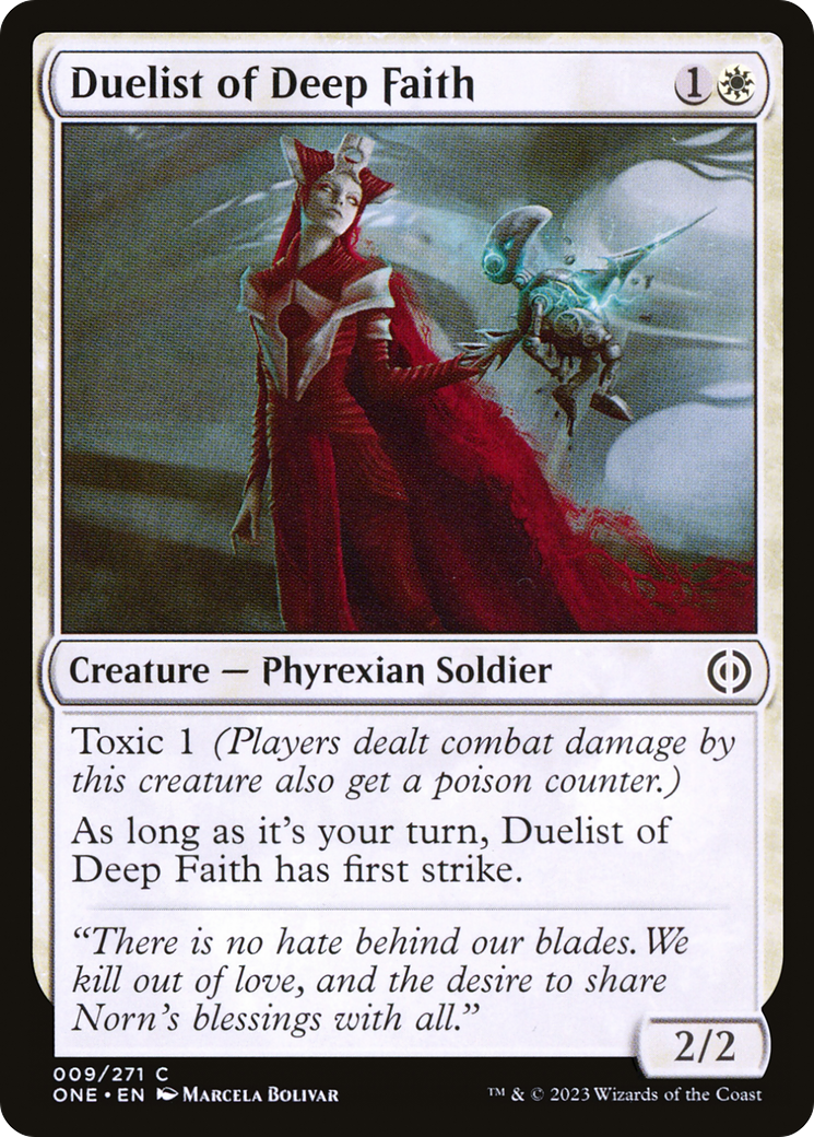 Duelist of Deep Faith [Phyrexia: All Will Be One] | Mega City Incorporated