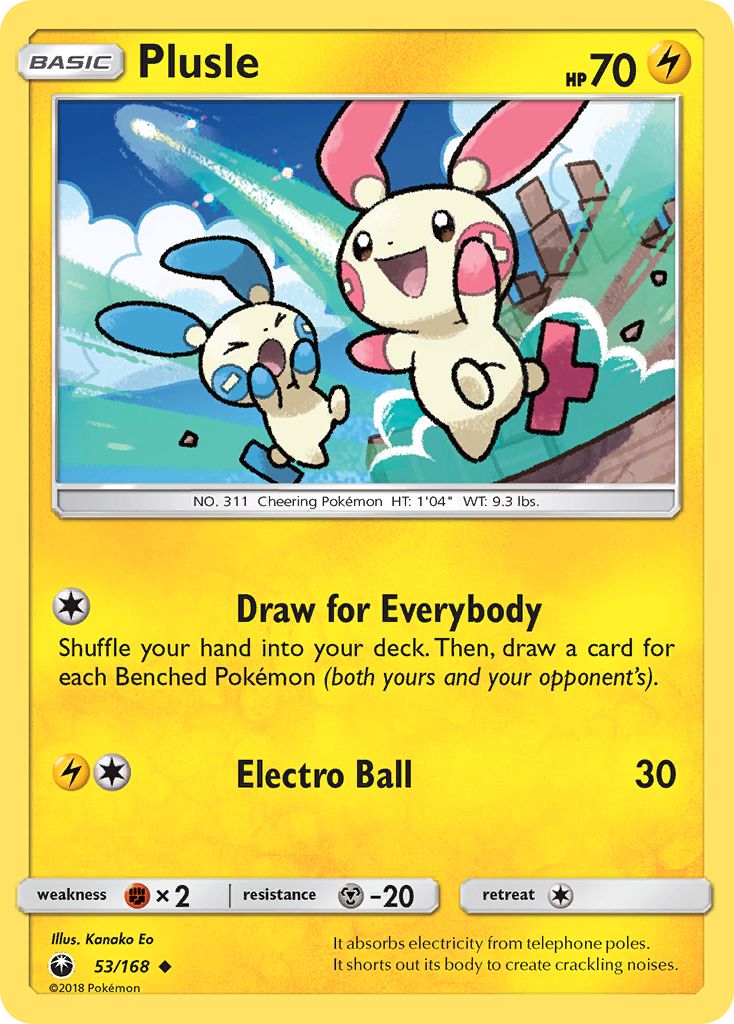 Plusle (53/168) [Sun & Moon: Celestial Storm] | Mega City Incorporated