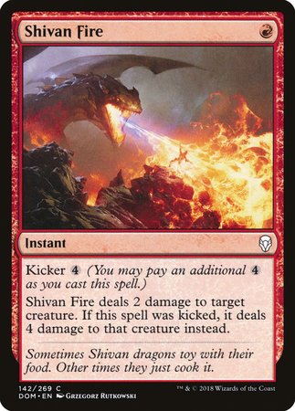 Shivan Fire [Dominaria] | Mega City Incorporated