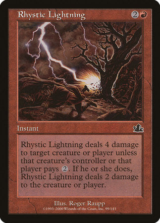 Rhystic Lightning [Prophecy] | Mega City Incorporated
