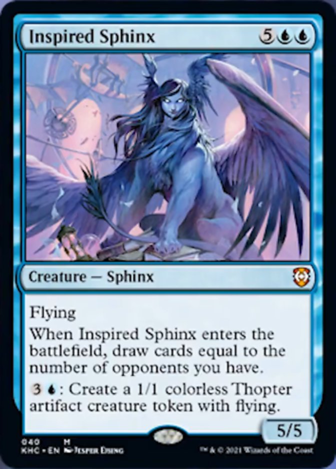 Inspired Sphinx [Kaldheim Commander] | Mega City Incorporated