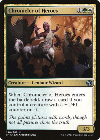 Chronicler of Heroes [Iconic Masters] | Mega City Incorporated