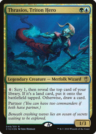 Thrasios, Triton Hero [Commander 2016] | Mega City Incorporated