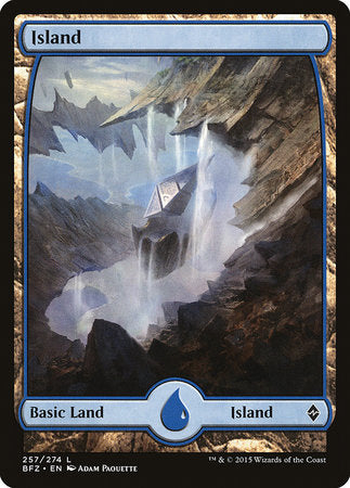 Island (257) - Full Art [Battle for Zendikar] | Mega City Incorporated