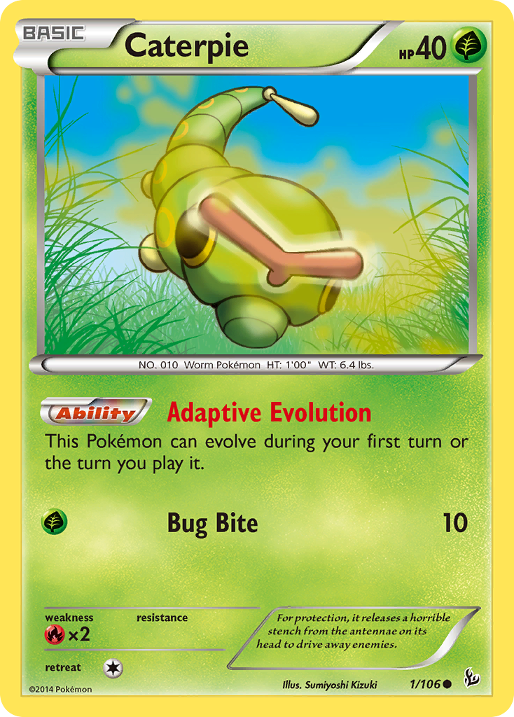 Caterpie (1/106) [XY: Flashfire] | Mega City Incorporated