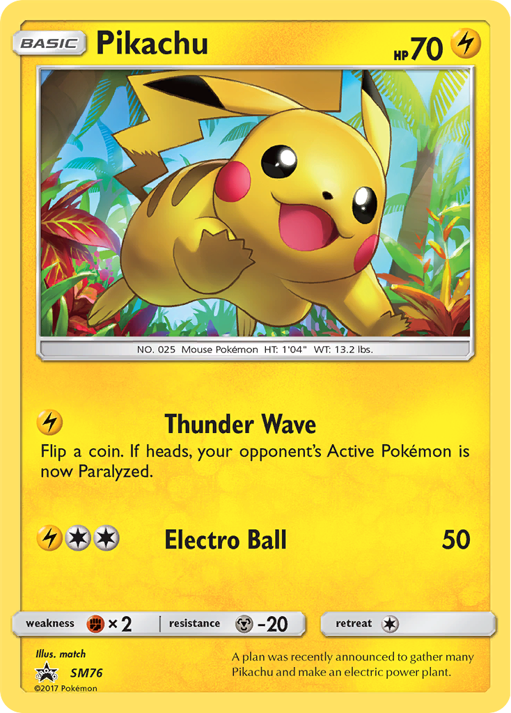 Pikachu (SM76) [Sun & Moon: Black Star Promos] | Mega City Incorporated