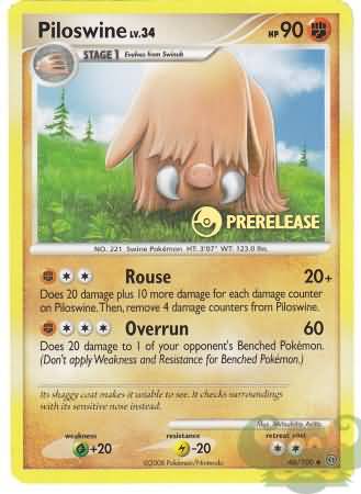 Piloswine (46/100) (Prerelease Promo) [Nintendo: Black Star Promos] | Mega City Incorporated