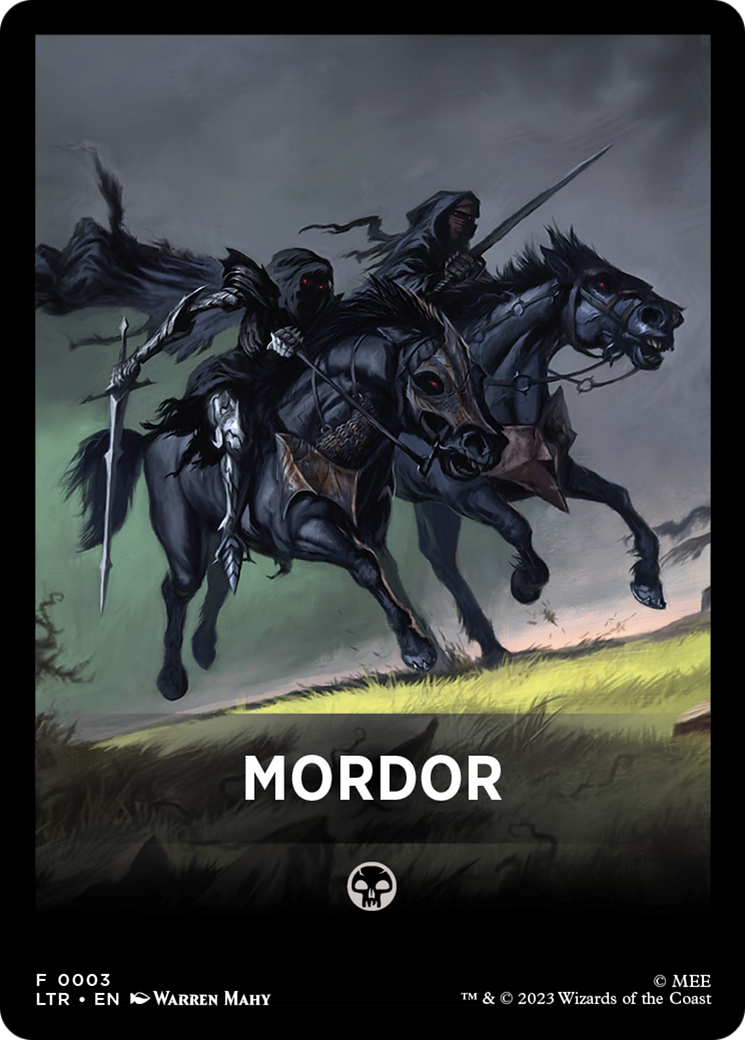 Mordor Theme Card [The Lord of the Rings: Tales of Middle-Earth Tokens] | Mega City Incorporated