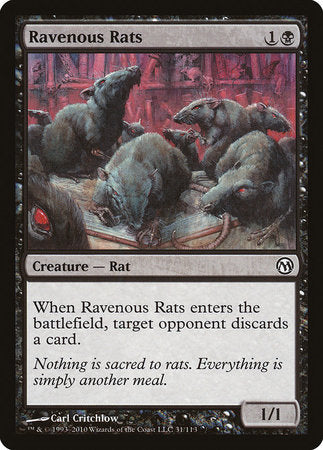 Ravenous Rats [Duels of the Planeswalkers] | Mega City Incorporated