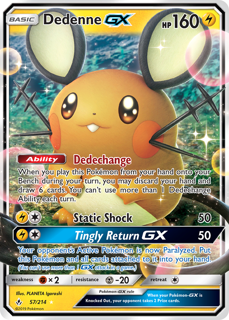 Dedenne GX (57/214) [Sun & Moon: Unbroken Bonds] | Mega City Incorporated