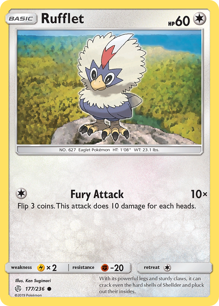 Rufflet (177/236) [Sun & Moon: Cosmic Eclipse] | Mega City Incorporated