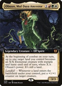 Obuun, Mul Daya Ancestor (Extended Art) [Zendikar Rising Commander] | Mega City Incorporated