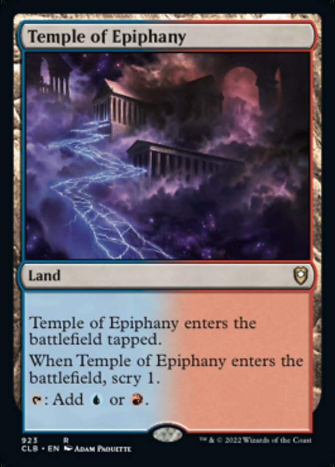 Temple of Epiphany [Commander Legends: Battle for Baldur's Gate] | Mega City Incorporated