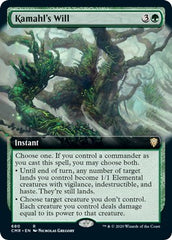 Kamahl's Will (Extended Art) [Commander Legends] | Mega City Incorporated
