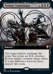Profane Transfusion (Extended Art) [Commander Legends] | Mega City Incorporated