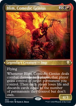 Blim, Comedic Genius (Foil Etched) [Commander Legends] | Mega City Incorporated