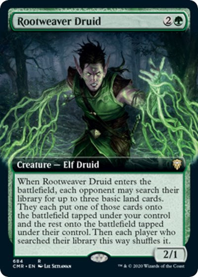 Rootweaver Druid (Extended Art) [Commander Legends] | Mega City Incorporated