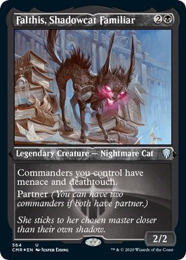 Falthis, Shadowcat Familiar (Foil Etched) [Commander Legends] | Mega City Incorporated