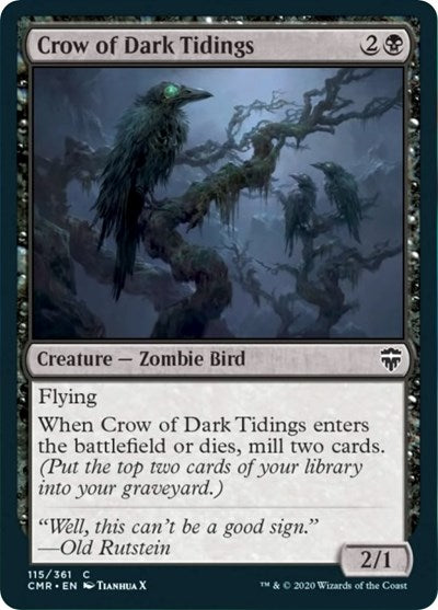 Crow of Dark Tidings [Commander Legends] | Mega City Incorporated