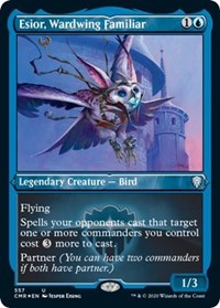 Esior Wardwing Familiar (Foil Etched) [Commander Legends] | Mega City Incorporated