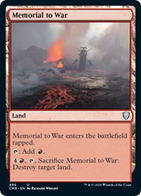 Memorial to War [Commander Legends] | Mega City Incorporated