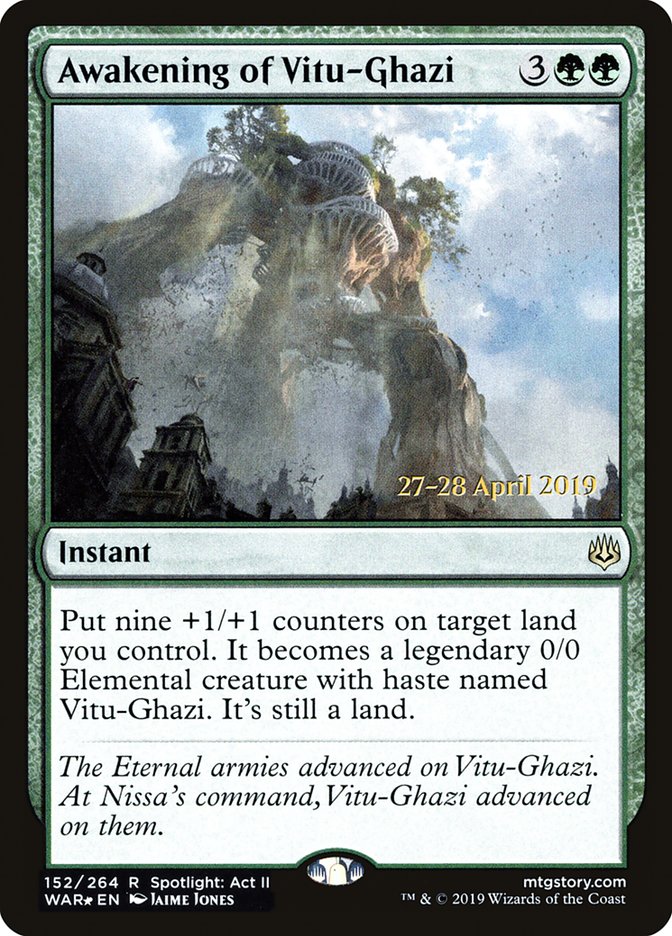 Awakening of Vitu-Ghazi  [War of the Spark Prerelease Promos] | Mega City Incorporated