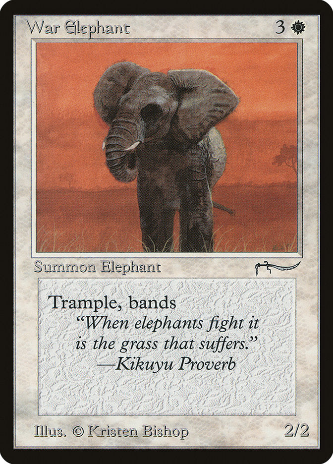 War Elephant (Light Mana Cost) [Arabian Nights] | Mega City Incorporated