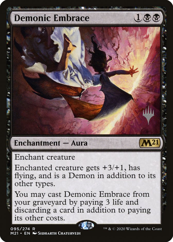 Demonic Embrace (Promo Pack) [Core Set 2021 Promos] | Mega City Incorporated