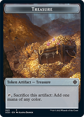 Treasure // Treasure Double-Sided Token [Starter Commander Decks] | Mega City Incorporated