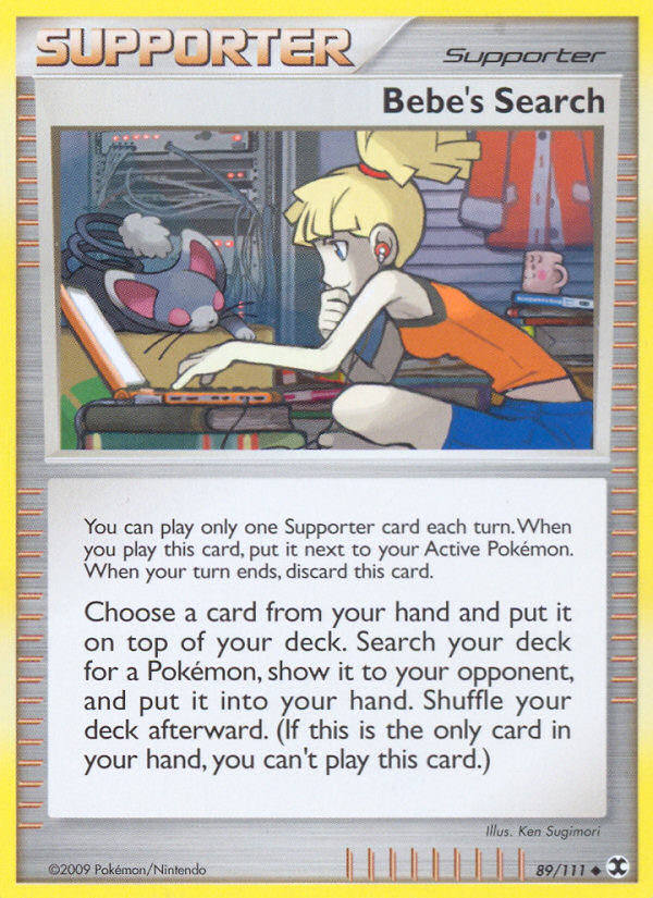 Bebe's Search (89/111) [Platinum: Rising Rivals] | Mega City Incorporated
