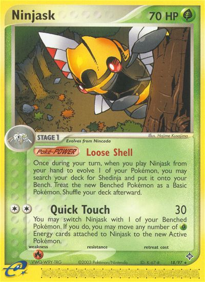 Ninjask (18/97) [EX: Dragon] | Mega City Incorporated