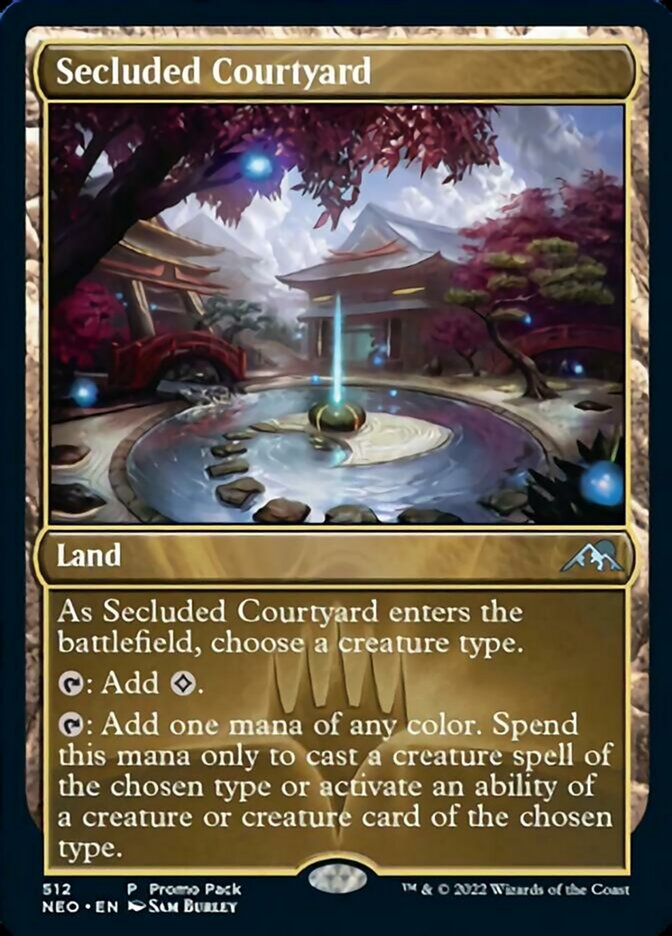 Secluded Courtyard (Promo Pack) [Kamigawa: Neon Dynasty Promos] | Mega City Incorporated