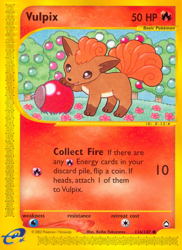 Vulpix (116/147) [Aquapolis] | Mega City Incorporated